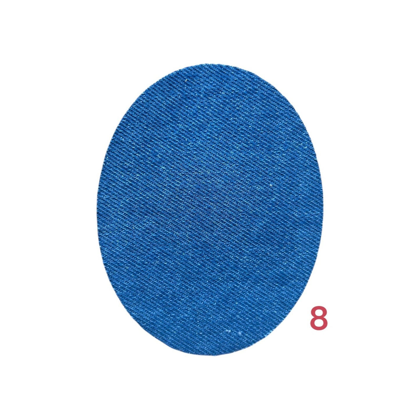 2er 5er 10er Set Jeansflicken zum Aufbügeln/Oval Bügelflicken/Reparaturflicken