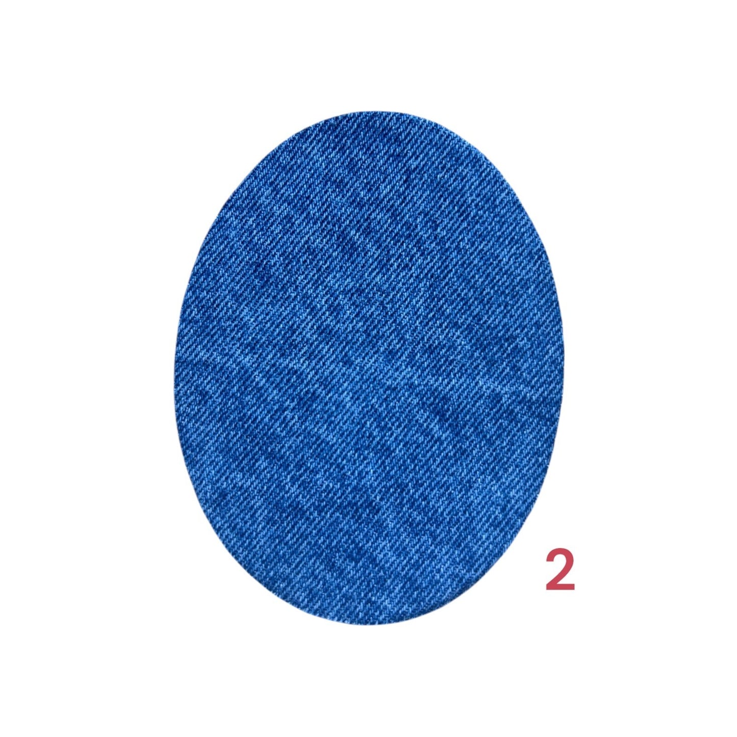 2er 5er 10er Set Jeansflicken zum Aufbügeln/Oval Bügelflicken/Reparaturflicken