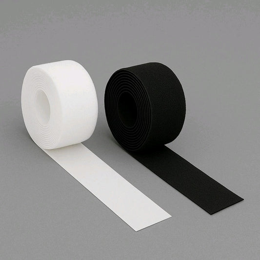 Extra Starkes Selbstklebendes Klettband - 1 Meter - Haken+Flausch Klettverschluss