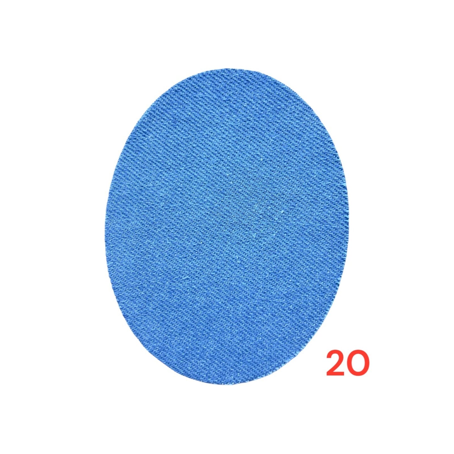 2er 5er 10er Set Jeansflicken zum Aufbügeln/Oval Bügelflicken/Reparaturflicken