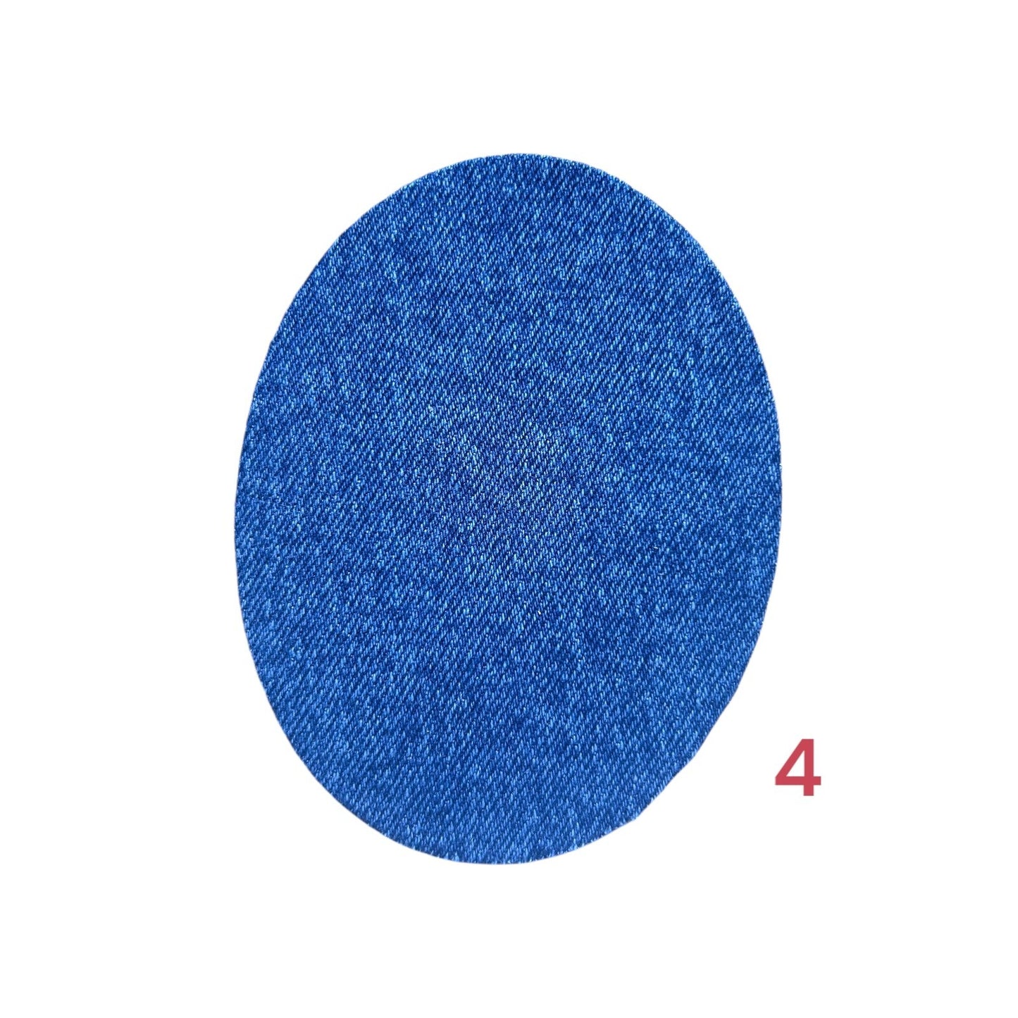 2er 5er 10er Set Jeansflicken zum Aufbügeln/Oval Bügelflicken/Reparaturflicken