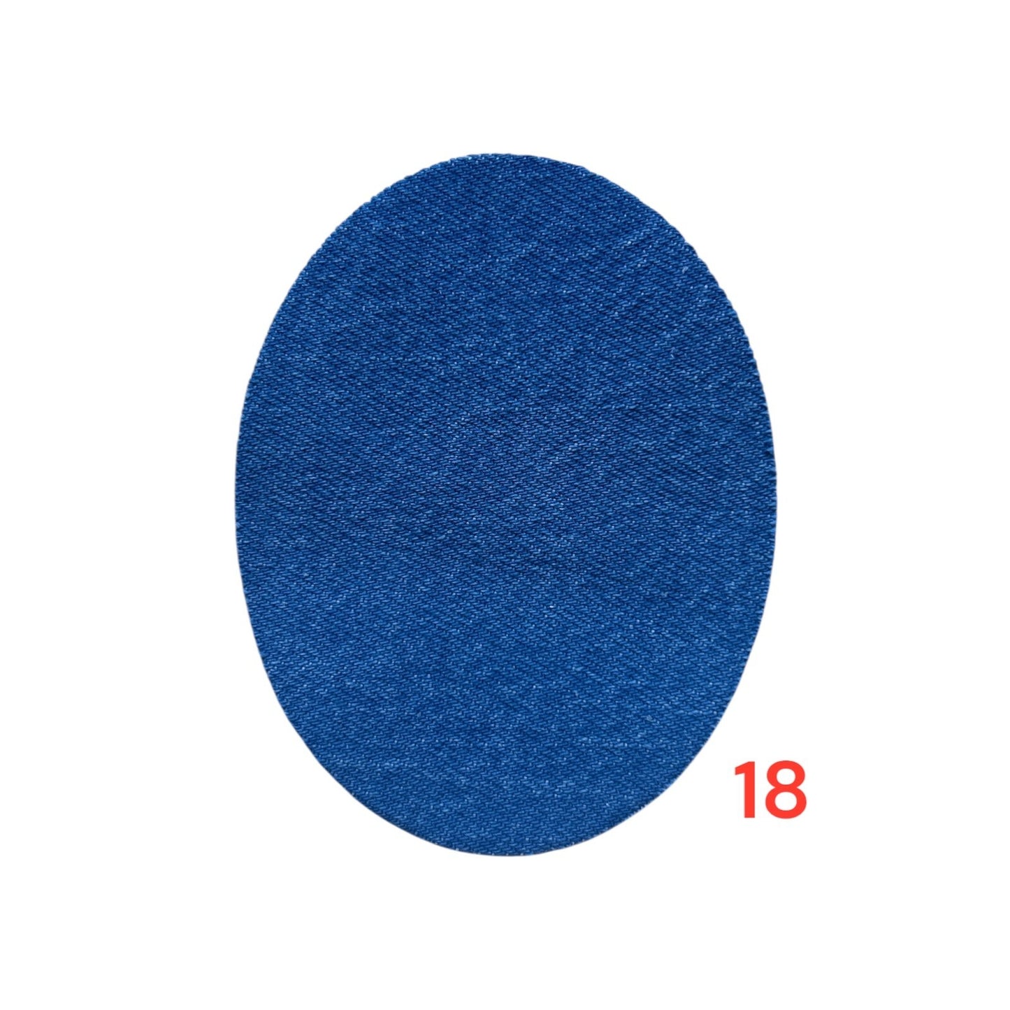 2er 5er 10er Set Jeansflicken zum Aufbügeln/Oval Bügelflicken/Reparaturflicken