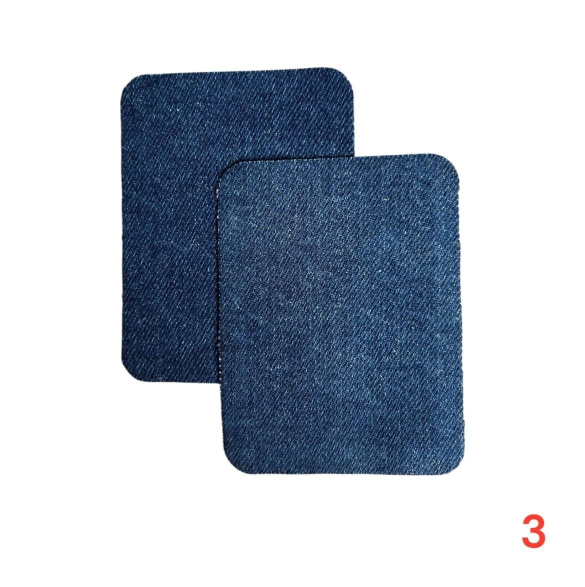 Iron-on jeans patches / Repair kit / 10.5 x 8 cm / Many colors