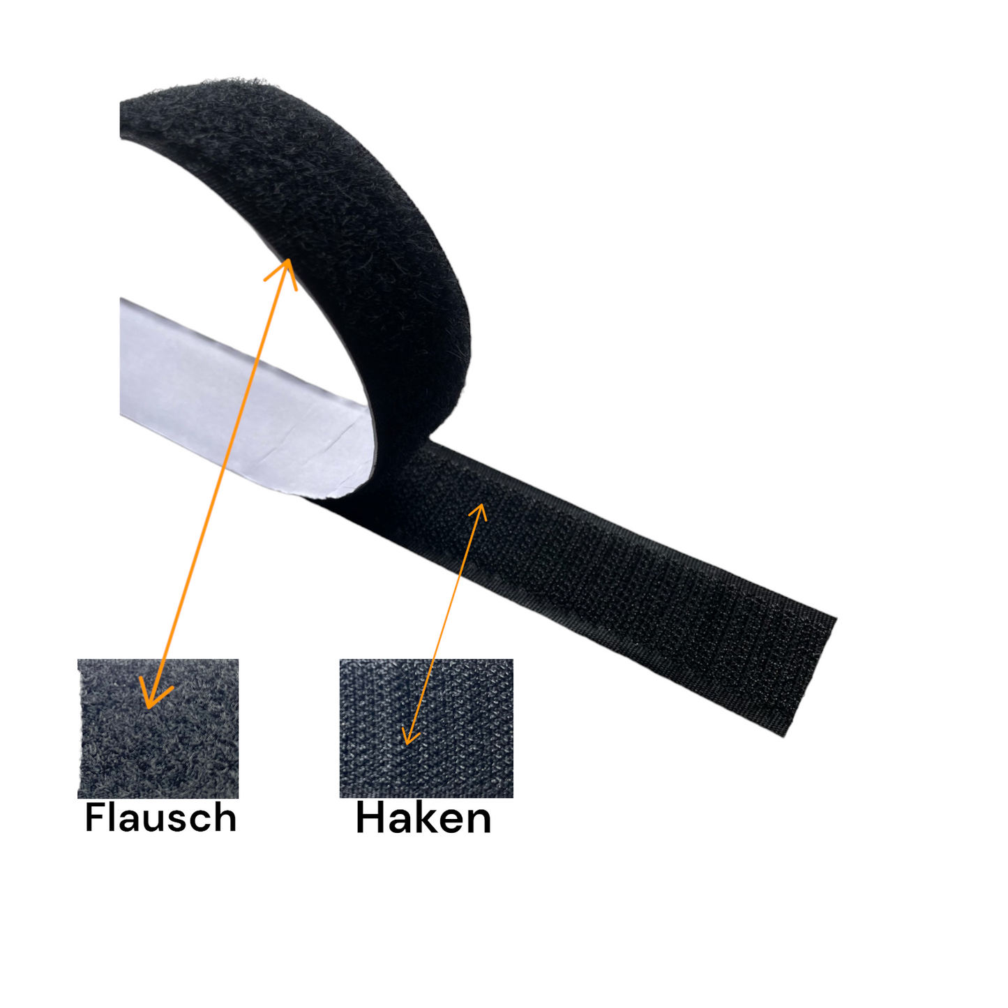 25 m Klettband selbstklebend/50 mm Breite/Hakenband+Flauschband/Klettverschluss