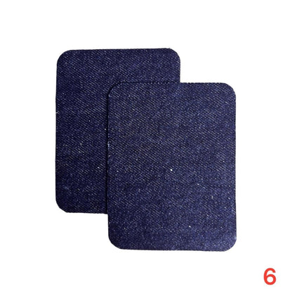 Iron-on jeans patches / Repair kit / 10.5 x 8 cm / Many colors