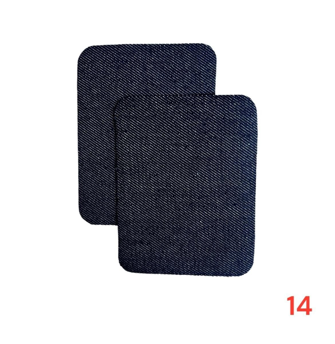 Iron-on jeans patches / Repair kit / 10.5 x 8 cm / Many colors