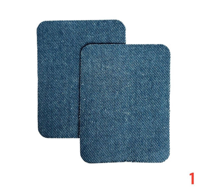 Iron-on jeans patches / Repair kit / 10.5 x 8 cm / Many colors