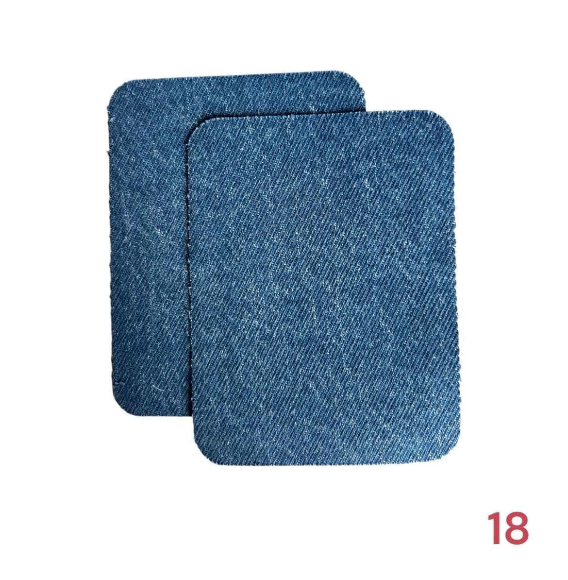 Iron-on jeans patches / Repair kit / 10.5 x 8 cm / Many colors
