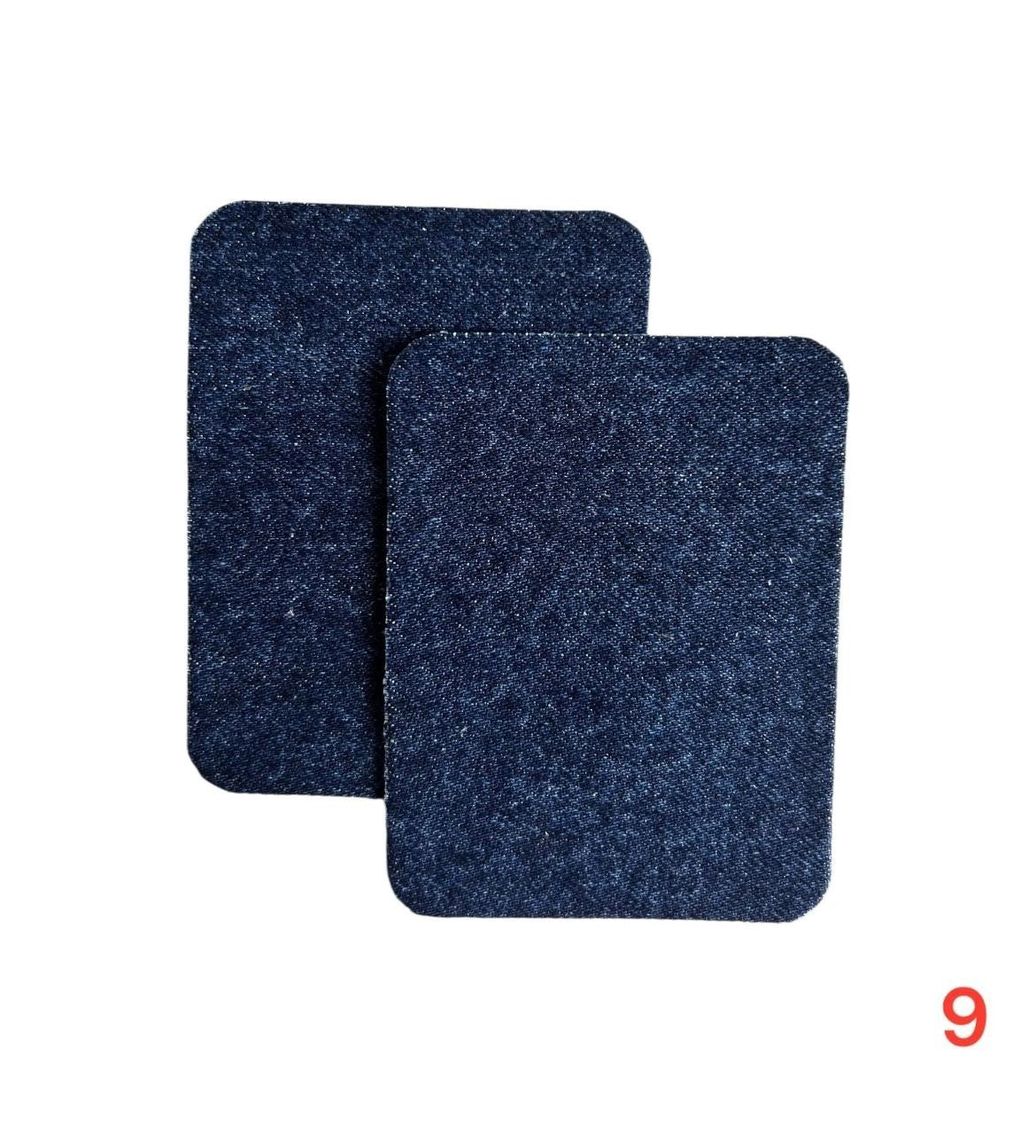 Iron-on jeans patches / Repair kit / 10.5 x 8 cm / Many colors