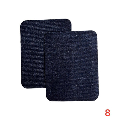 Iron-on jeans patches / Repair kit / 10.5 x 8 cm / Many colors