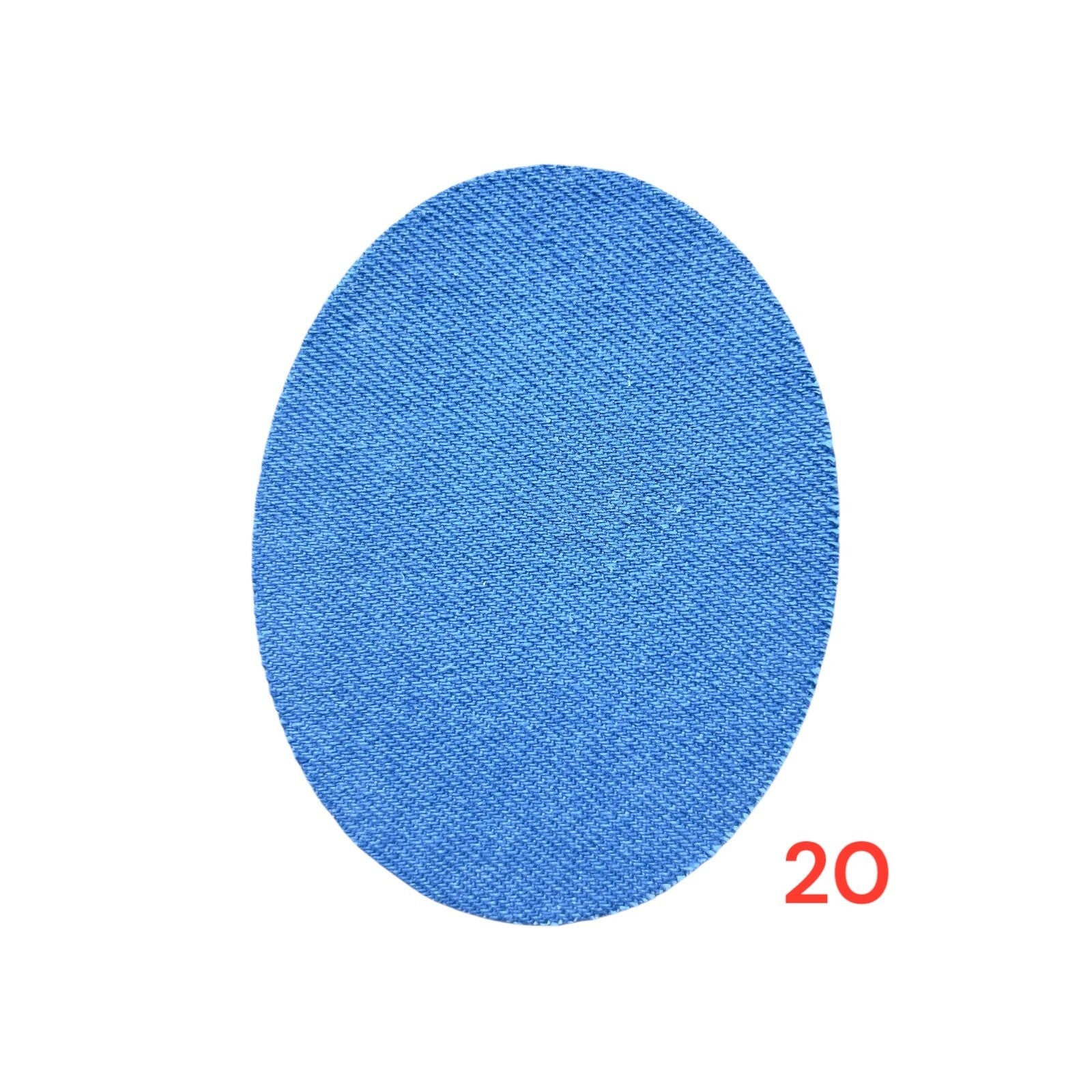 2er 5er 10er Set Jeansflicken  zum Aufbügeln/Oval  Bügelflicken/Reparaturflicken