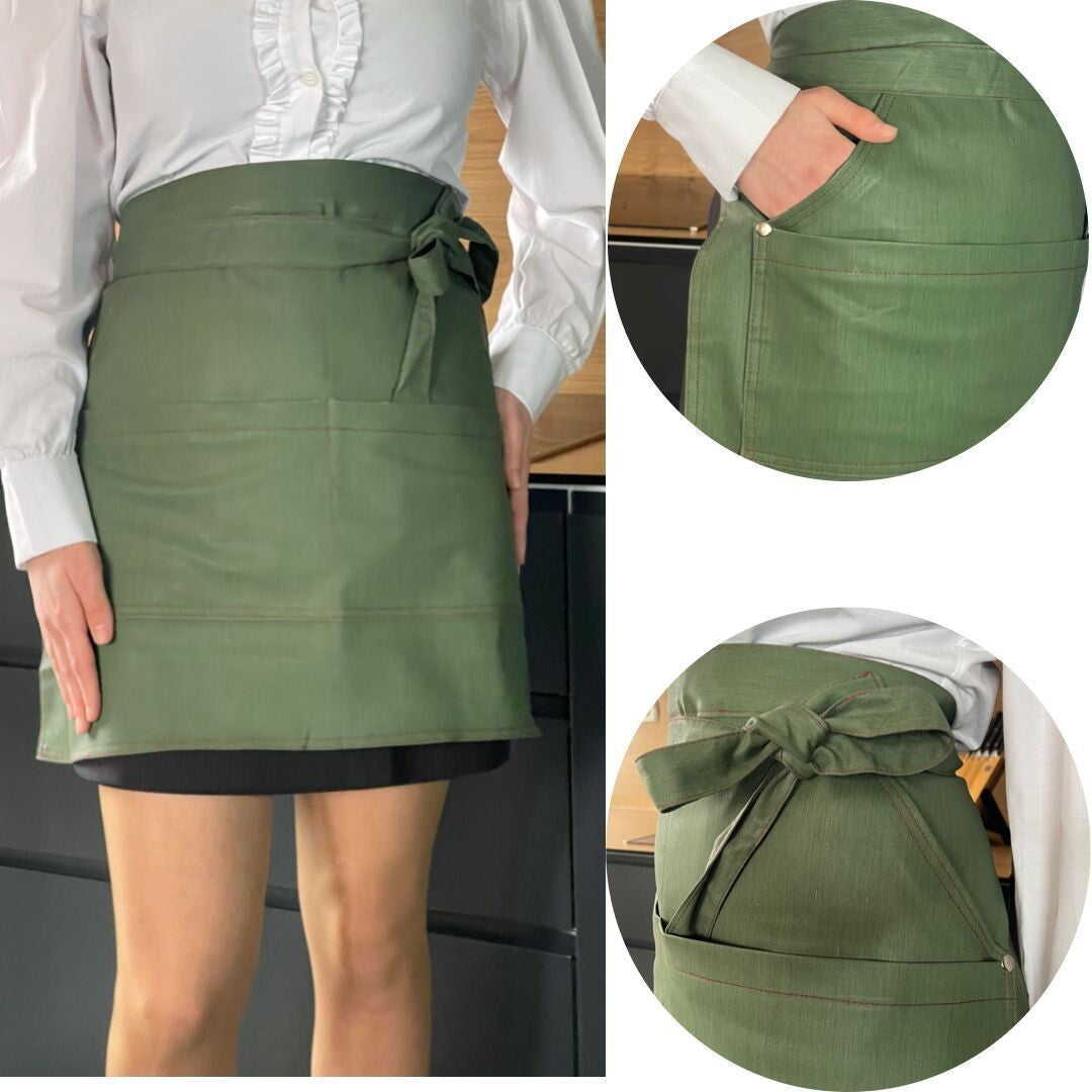 Grillschürze für Frauen & Männer - Küche, Garten, BBQ, Hobby - 65 x 46 cm / 10% Sommerrabatt mit Code "Sommer25"