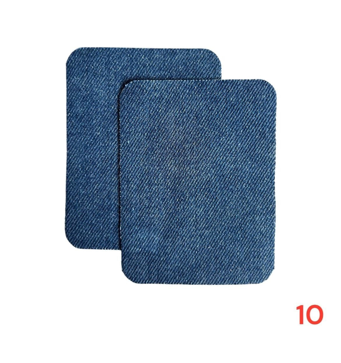 Iron-on jeans patches / Repair kit / 10.5 x 8 cm / Many colors