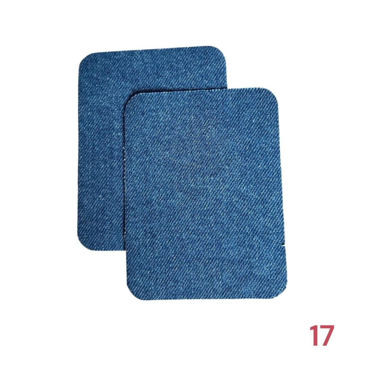 Iron-on jeans patches / Repair kit / 10.5 x 8 cm / Many colors