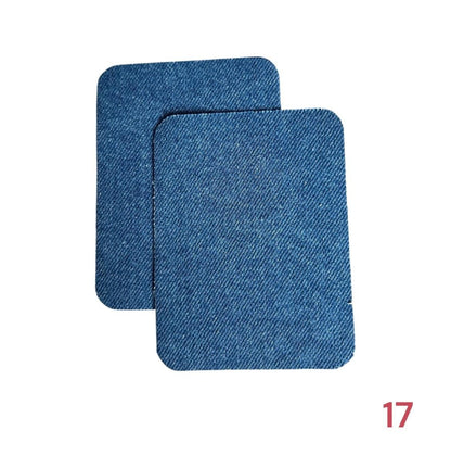 Iron-on jeans patches / Repair kit / 10.5 x 8 cm / Many colors