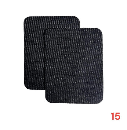 Iron-on jeans patches / Repair kit / 10.5 x 8 cm / Many colors
