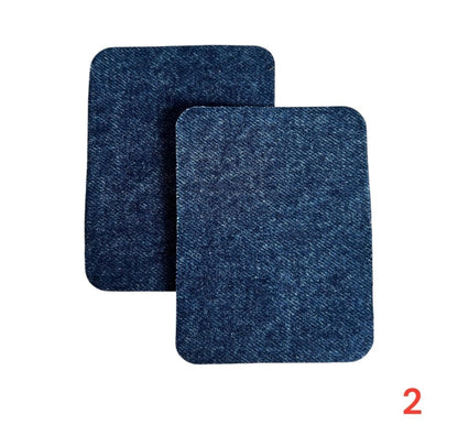Iron-on jeans patches / Repair kit / 10.5 x 8 cm / Many colors