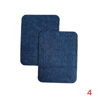 Iron-on jeans patches / Repair kit / 10.5 x 8 cm / Many colors