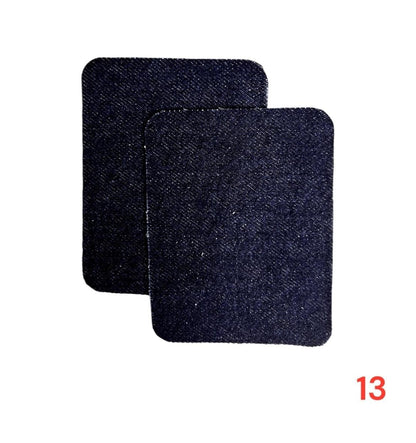 Iron-on jeans patches / Repair kit / 10.5 x 8 cm / Many colors
