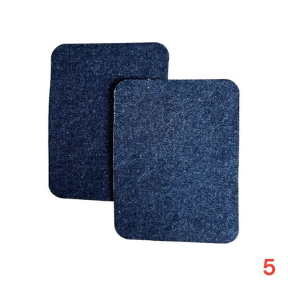 Iron-on jeans patches / Repair kit / 10.5 x 8 cm / Many colors