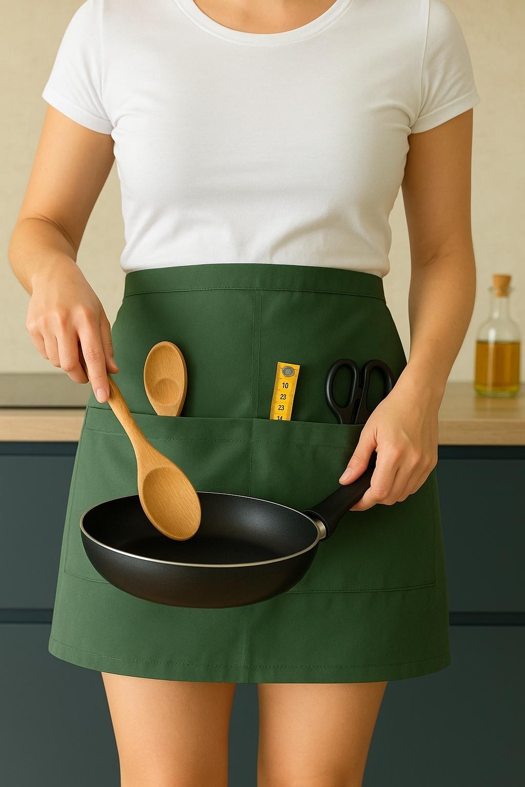 Grillschürze für Frauen & Männer - Küche, Garten, BBQ, Hobby - 65 x 46 cm / 10% Sommerrabatt mit Code "Sommer25"