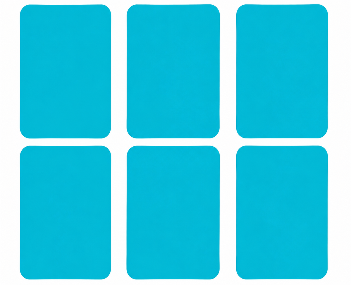 6x Bügelflicken zum Aufbügeln - 20 Farben zur Auswahl - 8 x 10,5 cm