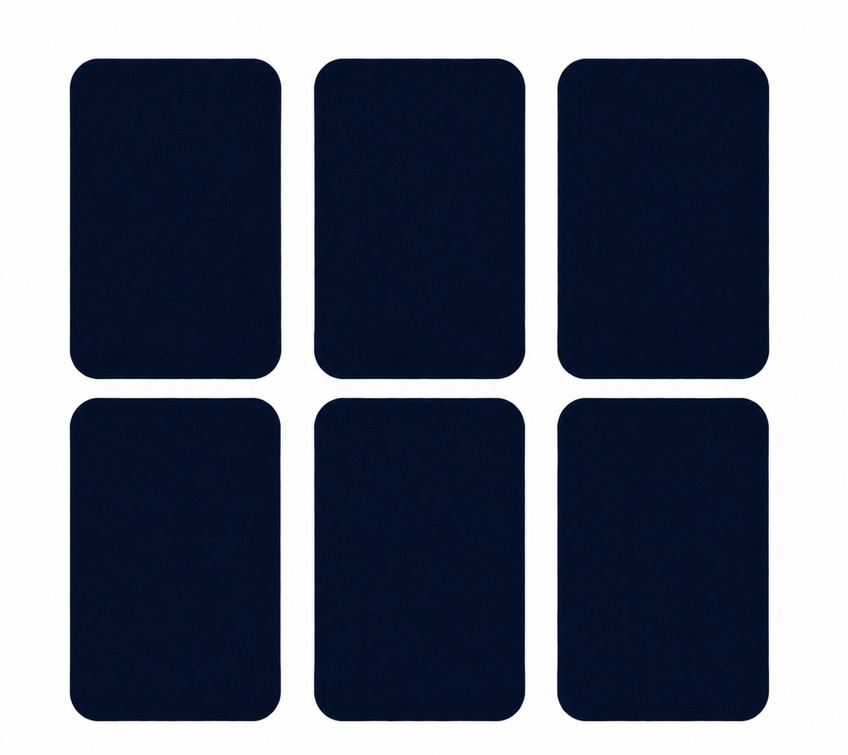 6x Bügelflicken zum Aufbügeln - 20 Farben zur Auswahl - 8 x 10,5 cm