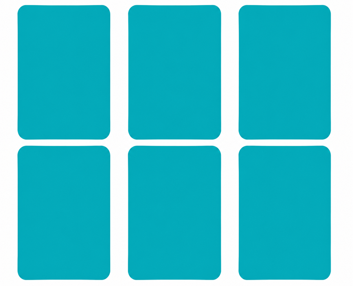 6x Bügelflicken zum Aufbügeln - 20 Farben zur Auswahl - 8 x 10,5 cm