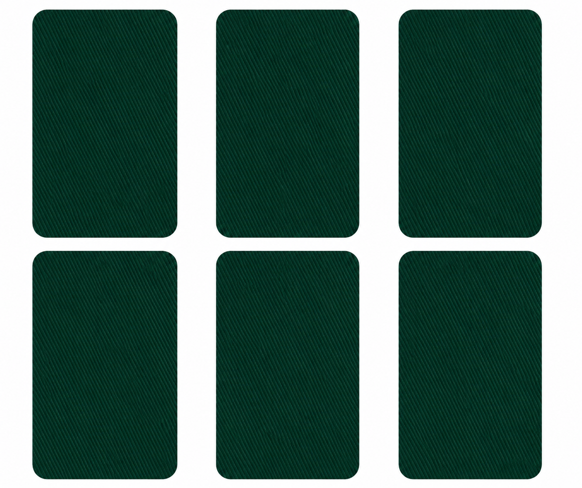 6x Bügelflicken zum Aufbügeln - 20 Farben zur Auswahl - 8 x 10,5 cm