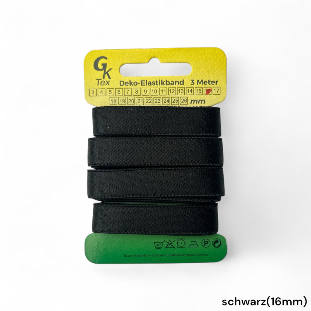 3 Meter BH-Trägerband / Elastisches Gummiband / Dekoband / viele Farben & Breiten / Haarschmuck / Wäsche / Cocktailkleider / Lingerie
