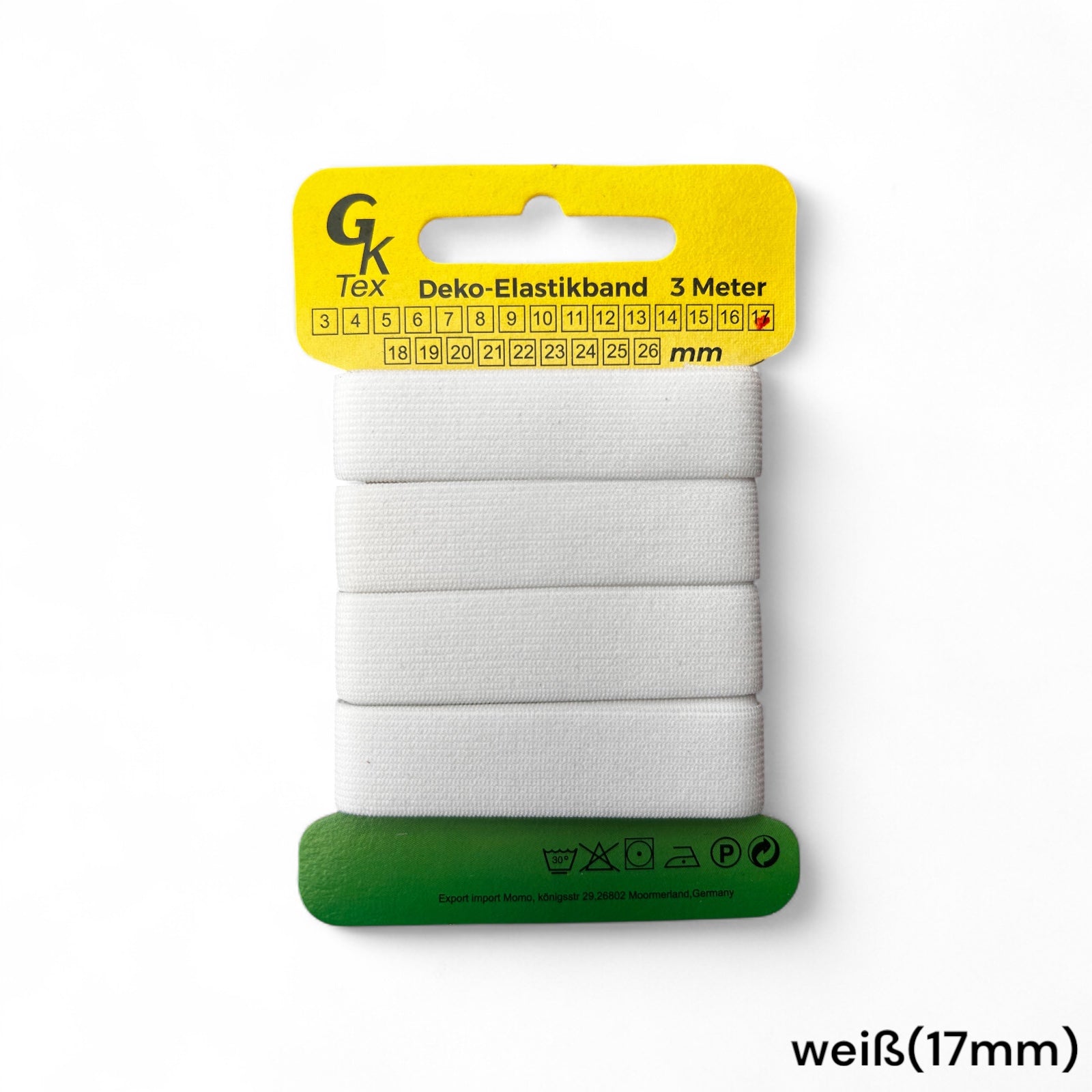 3 Meter BH-Trägerband / Elastisches Gummiband / Dekoband / viele Farben & Breiten / Haarschmuck / Wäsche / Cocktailkleider / Lingerie